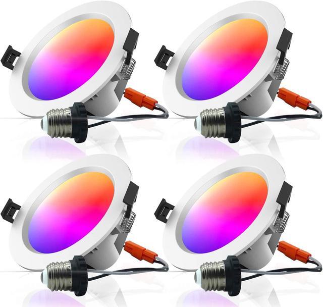 Main image of MagicLight Smart Retrofit 5-6 Inch 15 Watts E26 LED Recessed Can Lights, 5 in 1 RGBCW Dimmable Multicolor Bluetooth Mesh App Control Smart LED Downlight