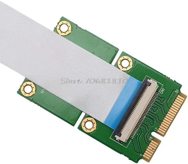 Alt view image 4 of 6 - Amify Mini PCI-E to PCI-E Express 1X Extension Cord Adapter Card with USB Riser Card