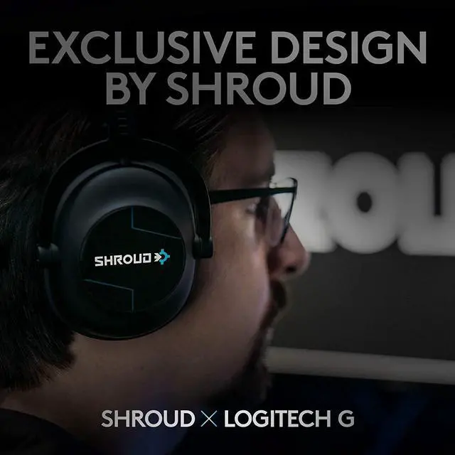 Alt view image 2 of 7 - Logitech G PRO X Wireless Lightspeed Gaming Headset - Shroud Edition