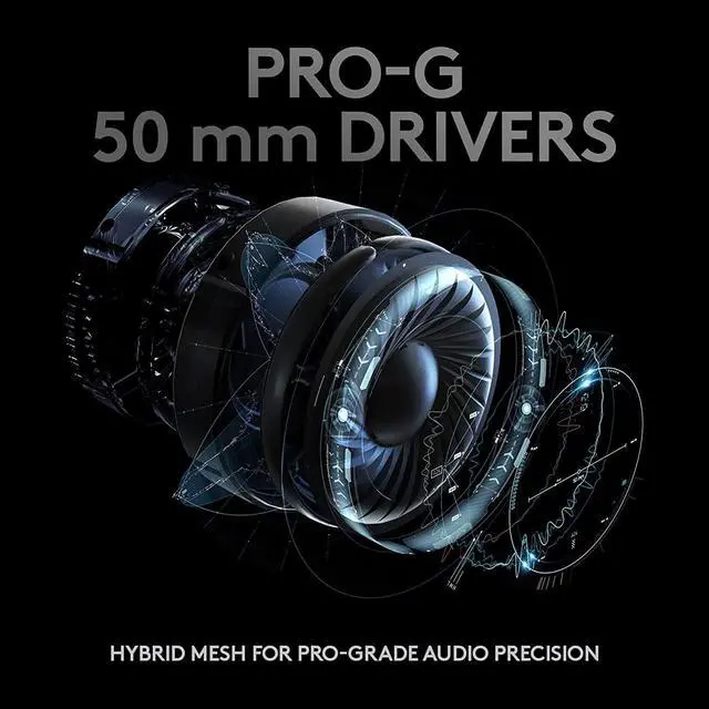 Alt view image 6 of 7 - Logitech G PRO X Wireless Lightspeed Gaming Headset - Shroud Edition