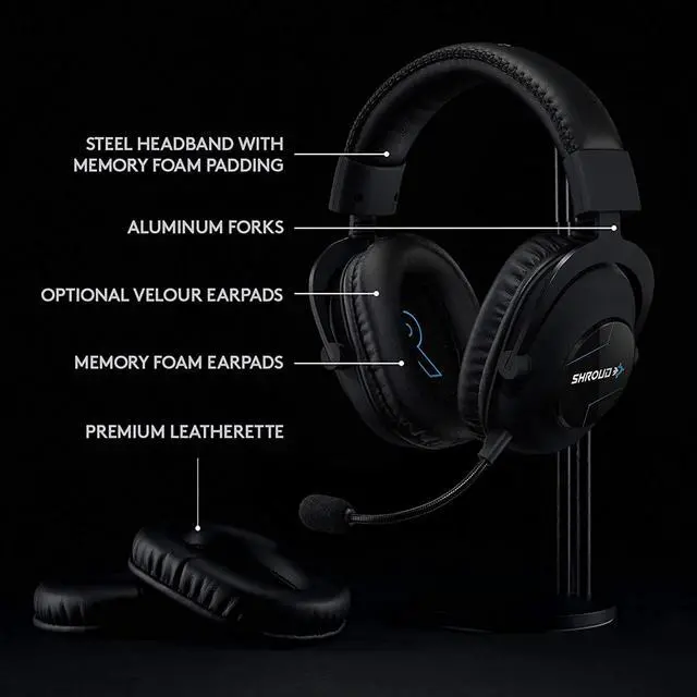 Alt view image 7 of 7 - Logitech G PRO X Wireless Lightspeed Gaming Headset - Shroud Edition