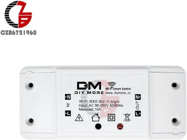 Alt view image 5 of 5 - App Control Wifi Switch 433mHz Sonoff Wireless Remote Control Switch Internet of Things Timing Trigger AC 110V 220V 10A