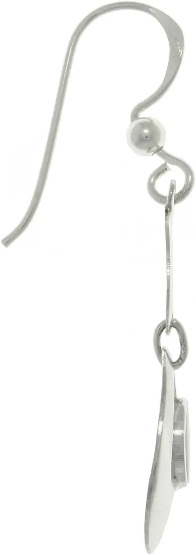 Alt view image 2 of 2 - Jewelry Trends Sterling Silver Blue Colored Resin Drop Earrings