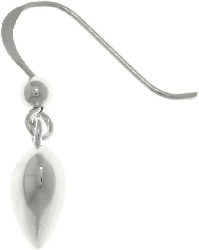 Alt view image 3 of 3 - Jewelry Trends Sterling Silver Petite Puff Heart Dangle Earrings