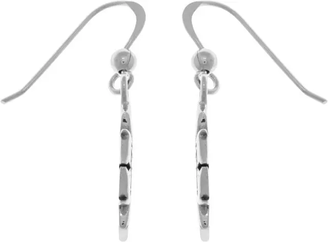 Alt view image 3 of 3 - Jewelry Trends Sterling Silver Celtic Knot Cross of Inspiration Dangle Earrings