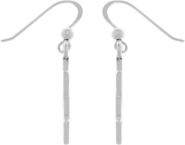 Alt view image 3 of 3 - Jewelry Trends Sterling Silver Double Star of David Dangle Earrings
