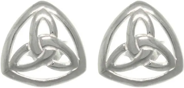 Main image of Jewelry Trends Sterling Silver Celtic Trinity Knot Stud Earrings