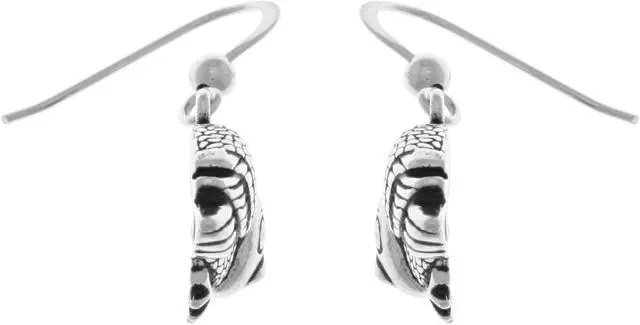 Alt view image 3 of 3 - Jewelry Trends Sterling Silver Horned Barn Owl Dangle Earrings