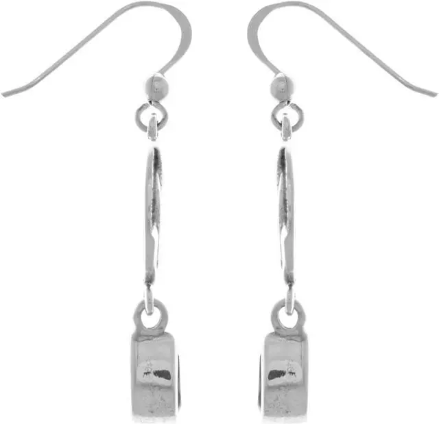Alt view image 3 of 3 - Jewelry Trends Sterling Silver Celtic Heart Dangle Earrings with Garnet Teardrops Irish Style