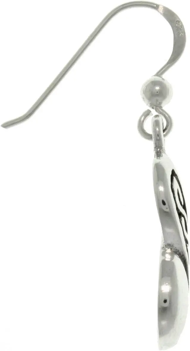 Alt view image 3 of 3 - Jewelry Trends Sterling Silver Celtic Infinity Knot Dangle Earrings