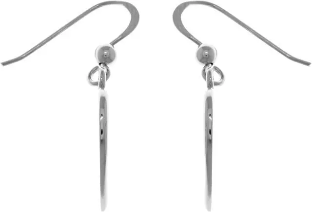 Alt view image 3 of 3 - Jewelry Trends Sterling Silver Celtic Trinity Knot Heart Dangle Earrings