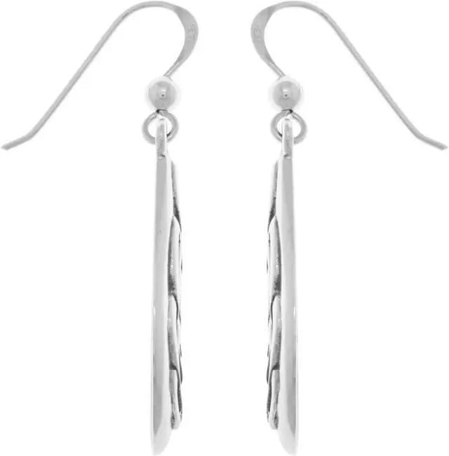 Alt view image 3 of 3 - Jewelry Trends Sterling Silver Celtic Knot Teardrop Dangle Earrings