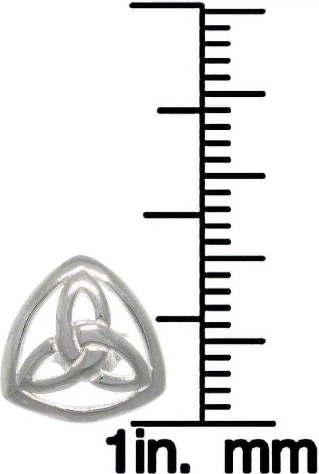 Alt view image 2 of 3 - Jewelry Trends Sterling Silver Celtic Trinity Knot Stud Earrings