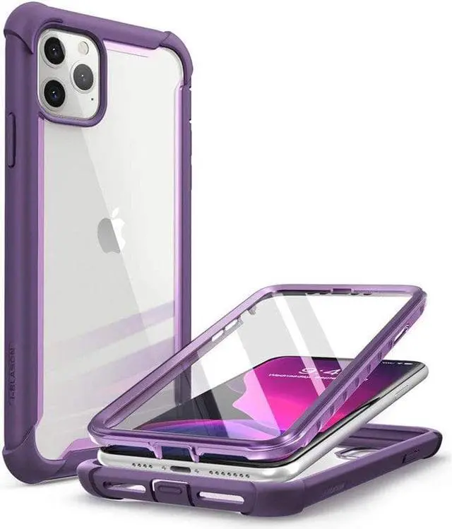 Alt view image 8 of 8 - i-Blason Ares Case for iPhone 11 Pro Max 2019 Release, Dual Layer Rugged Clear Bumper Case with Built-in Screen Protector