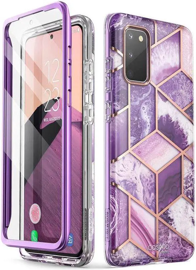 Alt view image 8 of 8 - i-Blason Cosmo Series Designed for Samsung Galaxy S20 FE 5G Case (2020 Release), [Built-in Screen Protector] Slim Stylish Protective Case (Marble)