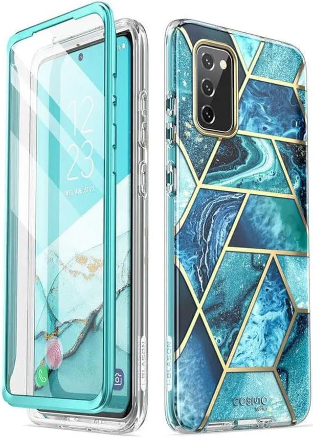 Alt view image 7 of 7 - i-Blason Cosmo Series Designed for Samsung Galaxy S20 FE 5G Case (2020 Release), [Built-in Screen Protector] Slim Stylish Protective Case (Ocean)
