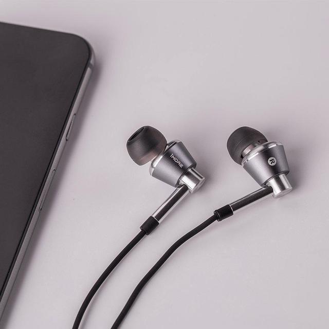 Alt view image 5 of 7 - 1MORE Triple Driver in-Ear Earphones Hi-Res Headphones with High Resolution, Bass Driven Sound, MEMS Mic, in-Line Remote, High Fidelity for Smartphones/PC/Tablet- Silver