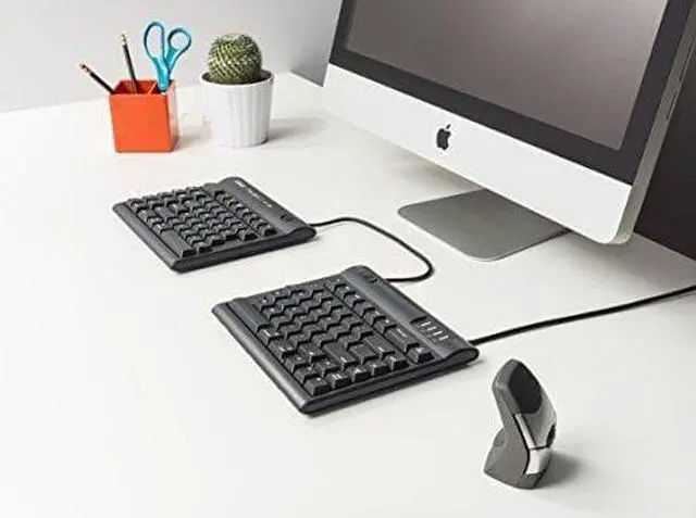Alt view image 6 of 6 - Kinesis Freestyle2 Keyboard for Mac, Us English Legending, Black, 9 Inch Maximum - KB800HMB-US