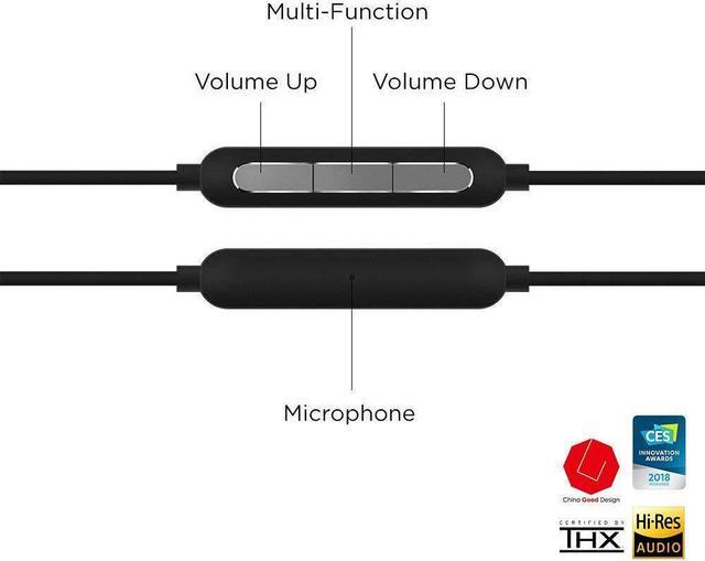 Alt view image 6 of 7 - 1MORE Triple Driver in-Ear Earphones Hi-Res Headphones with High Resolution, Bass Driven Sound, MEMS Mic, in-Line Remote, High Fidelity for Smartphones/PC/Tablet- Silver