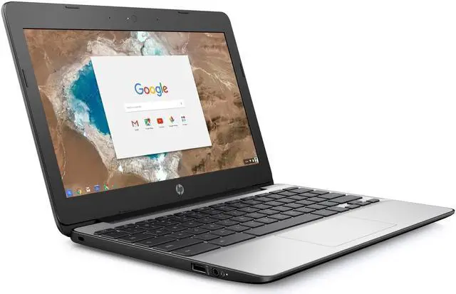 Alt view image 4 of 8 - HP 11.6-Inch Chromebook (Intel Dual-Core Celeron N3060, 1.6GHz, 2GB RAM, 16GB eMMC, HD Display (1366 x 768), HD Webcam, Bluetooth, HDMI, Chrome OS)