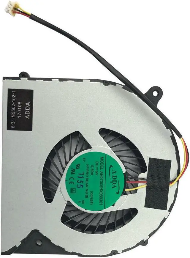 Alt view image 3 of 5 - Cpu cooling fan for henike F57 F57-D1 D57-D2 F57-D3