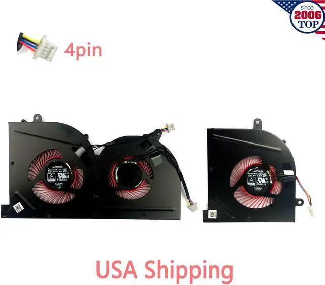 Main image of Gpu and Cpu cooling fan for MSI GS63 GS63VR GS73VR Stealth Pro