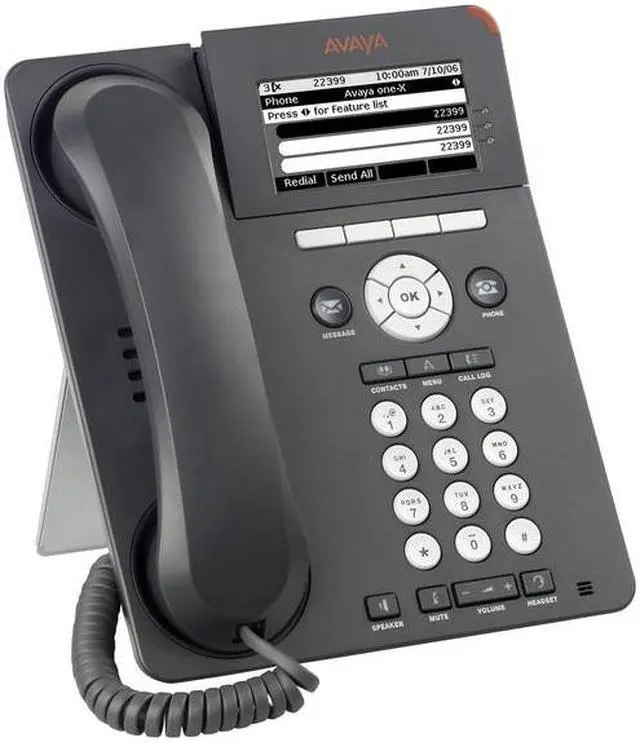 Alt view image 5 of 5 - Avaya 700461197 9620L VoIP IP Telephone - 3.5-inch LCD - Charcoal Grey