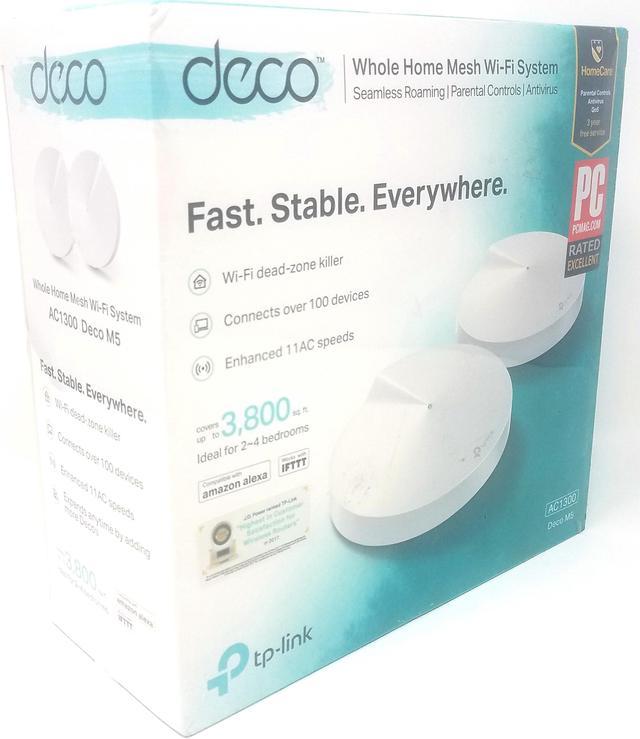 TP-Link Deco M5 AC1300 Whole Home Mesh WiFi System (2 Pack) - Powertec