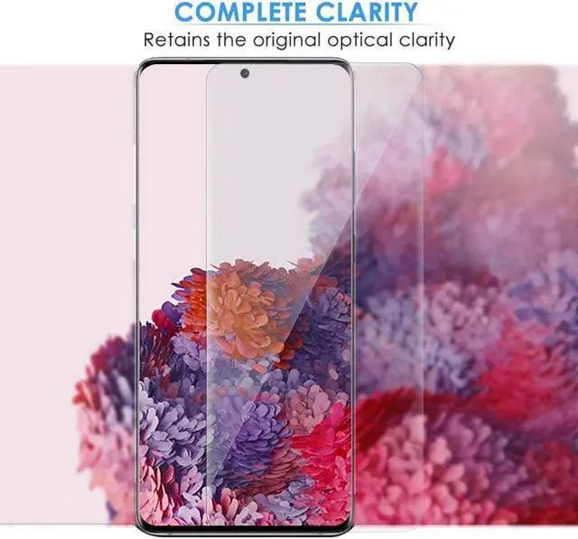 Alt view image 3 of 7 - Teckroot Galaxy S20 Screen Protector | Tempered Glass Full Coverage Screen Guard | Scratch Resistant Edge Protection for Samsung Galaxy S20 | 2 Pack