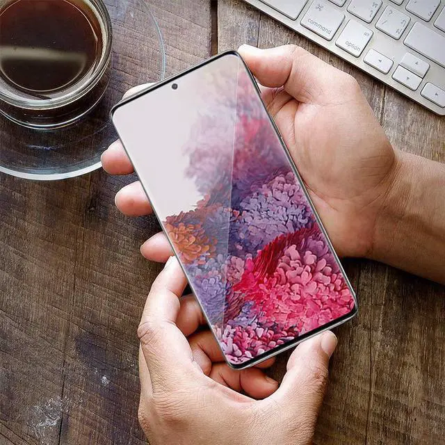 Alt view image 6 of 7 - Teckroot Galaxy S20 Ultra Screen Protector | Tempered Glass Full Coverage Screen Guard | Scratch Resistant Edge Protection for Samsung Galaxy S20 Ultra | 2 Pack