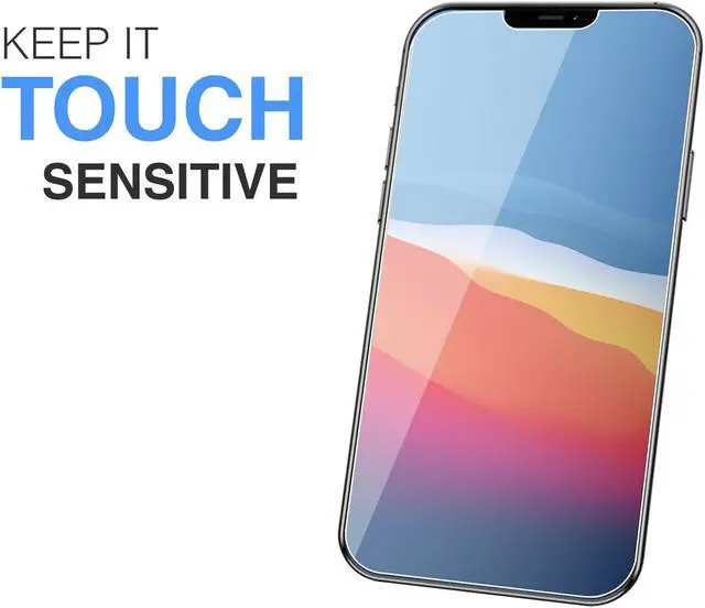 Alt view image 3 of 7 - Teckroot 3 Pack of Glass Screen Protector for Apple iPhone 12 Tempered Glass Screen Protector Display Anti Scratch Advanced HD Clarity Work Most Case