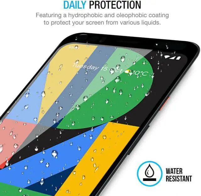 Alt view image 2 of 7 - Teckroot 3 Pack of Screen Protector for Google Pixel 4A Tempered Glass Film [Easy to Apply] [Ultra-Thin] [Anti-Scratch] [No Bubbles] Full Coverage Clear Film