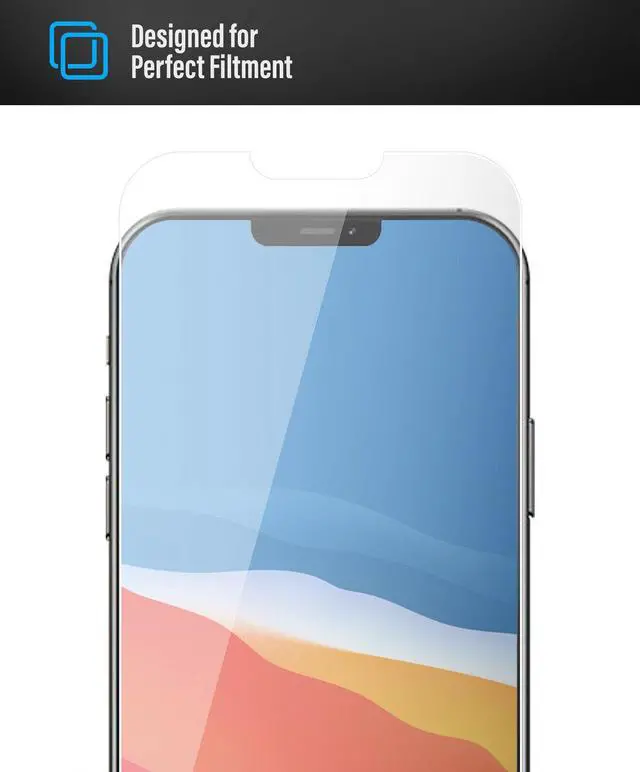 Alt view image 5 of 7 - Teckroot 3 Pack of Glass Screen Protector for Apple iPhone 12 Pro Max Tempered Glass Screen Protector Display Anti Scratch Advanced HD Clarity Work Most Case