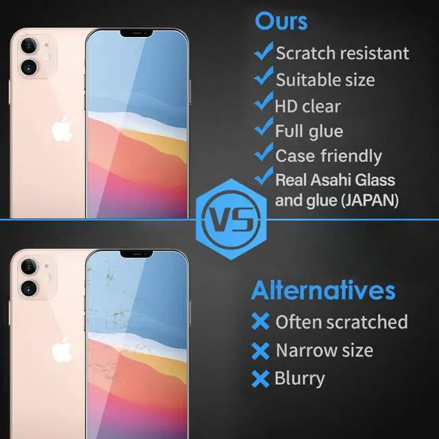 Alt view image 6 of 7 - Teckroot 3 Pack of Glass Screen Protector for Apple iPhone 12 Mini (5.4Inch) Tempered Glass Screen Protector Display Anti Scratch Advanced HD Clarity Work Most Case