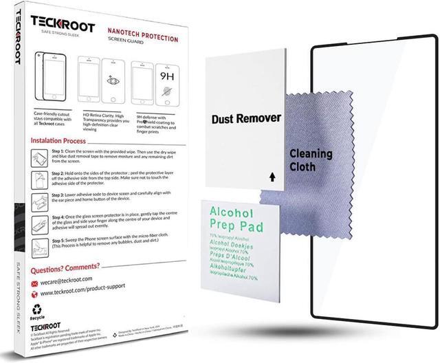 Alt view image 7 of 7 - Teckroot Pixel 6 Screen Protector | Tempered Glass Full Coverage Screen Guard | Scratch Resistant Edge Protection for Google Pixel 6 | 2 Pack