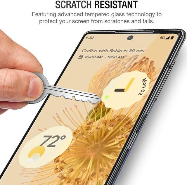 Alt view image 4 of 7 - Teckroot Pixel 6 Screen Protector | Tempered Glass Full Coverage Screen Guard | Scratch Resistant Edge Protection for Google Pixel 6 | 2 Pack