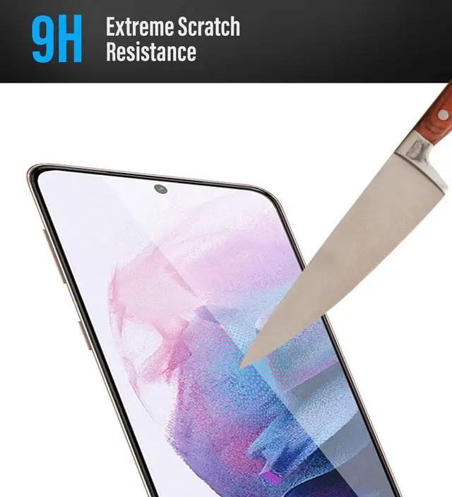 Alt view image 3 of 5 - Teckroot Galaxy S21 Plus Screen Protector | Tempered Glass Full Coverage Screen Guard | ( FingerPrint Not Compatible )Scratch Resistant Edge Protection for Samsung Galaxy S21 Plus | 3 Pack