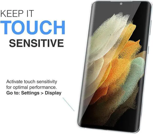 Alt view image 4 of 5 - Teckroot Galaxy S21 Ultra Screen Protector | Tempered Glass Full Coverage Screen Guard | ( FingerPrint Not Compatible )Scratch Resistant Edge Protection for Samsung Galaxy S21 Ultra | 2 Pack