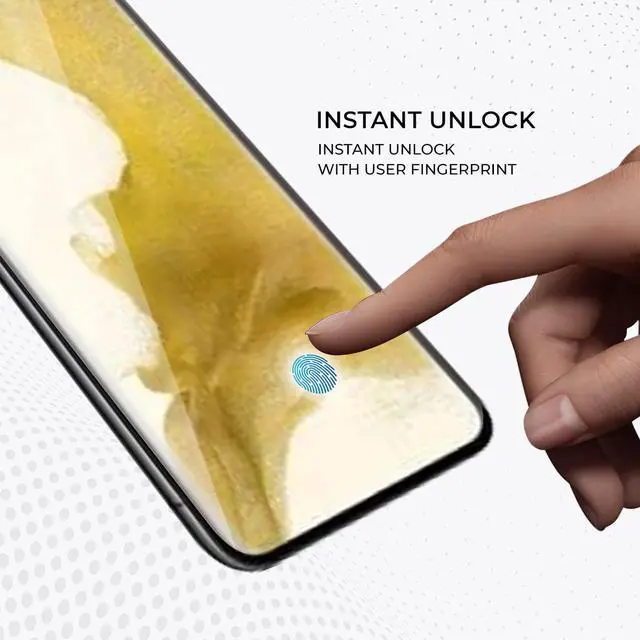 Alt view image 2 of 7 - Teckroot Screen Protector For Samsung Galaxy S22 Plus | Glastic | Support Fingerprint Unlock, Case Friendly | Full Glue | Full Coverage Screen Guard | Not Glass | Scratch Resistant Edge Protection