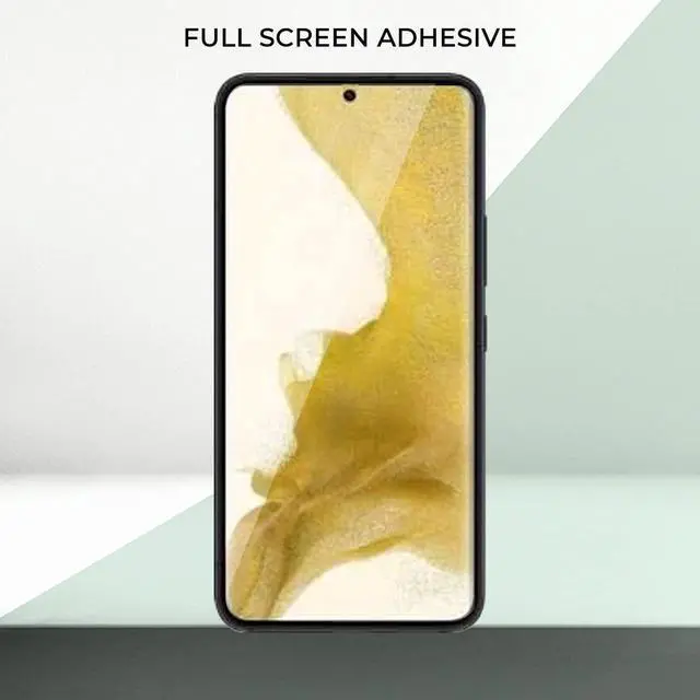 Alt view image 3 of 7 - Teckroot Screen Protector For Samsung Galaxy S22 Plus | Glastic | Support Fingerprint Unlock, Case Friendly | Full Glue | Full Coverage Screen Guard | Not Glass | Scratch Resistant Edge Protection