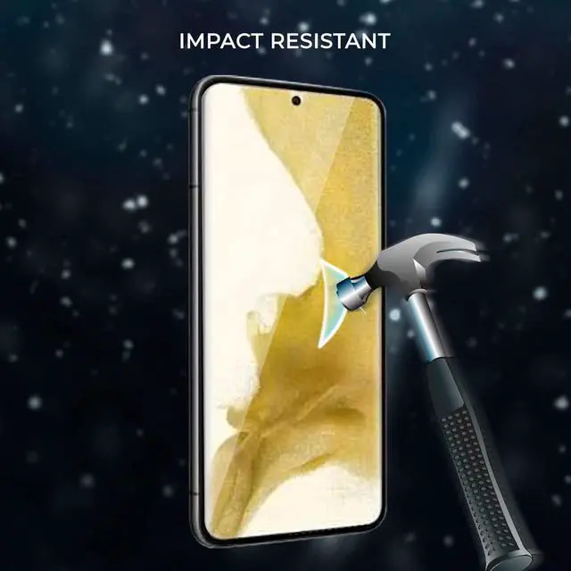 Alt view image 4 of 7 - Teckroot Screen Protector For Samsung Galaxy S22 Plus | Glastic | Support Fingerprint Unlock, Case Friendly | Full Glue | Full Coverage Screen Guard | Not Glass | Scratch Resistant Edge Protection