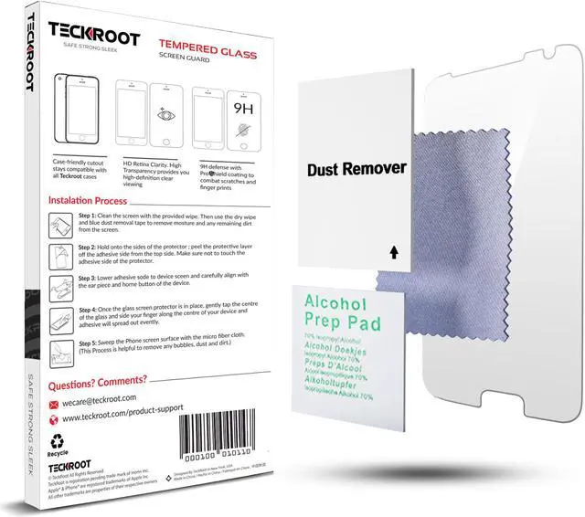 Alt view image 6 of 6 - [3 Pack] TeckRoot Galaxy S8 Tempered Glass Screen Protector ProShield Edition [Edge to Edge Full Coverage] [Bubble Free] [Anti-Scratches] [Easy to Install]