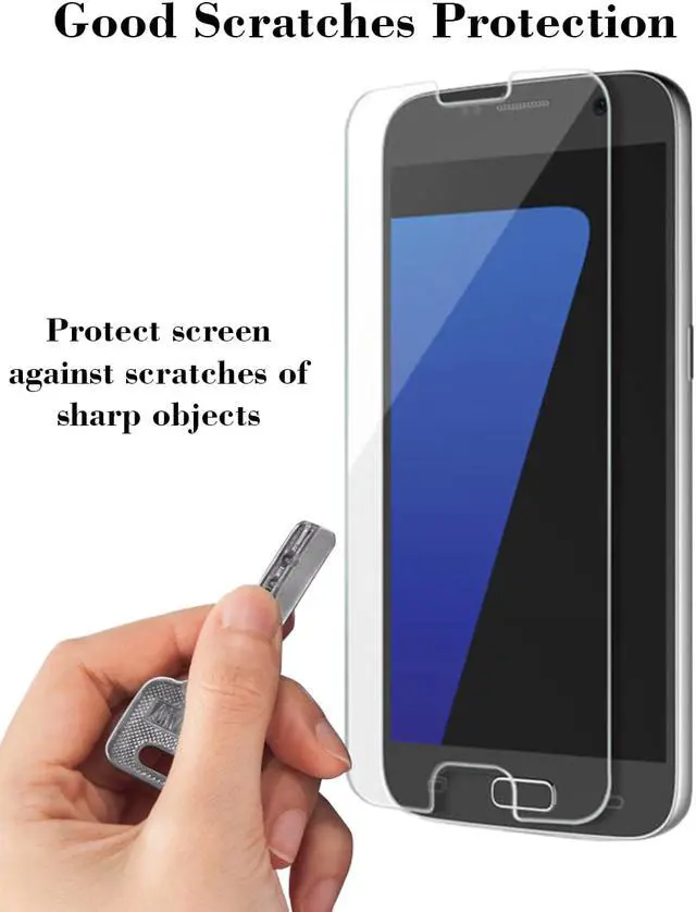 Alt view image 2 of 5 - [3 Pack] TeckRoot Galaxy S7 Tempered Glass Screen Protector ProShield Edition [0.3mm Ultra Thin 9H Hardness 3D Curved] [High Definition] [Bubble Free] [Anti-Scratches] [Easy to Install]