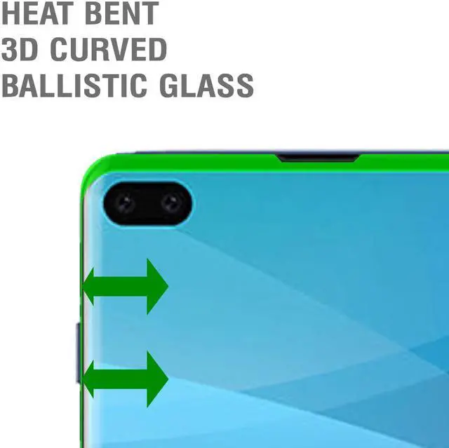 Alt view image 2 of 7 - TeckRoot Galaxy S10 Plus Screen Protector | Tempered Glass Full Coverage Screen Guard | Scratch Resistant Edge Protection for Samsung Galaxy s10 Plus | 3 Pack