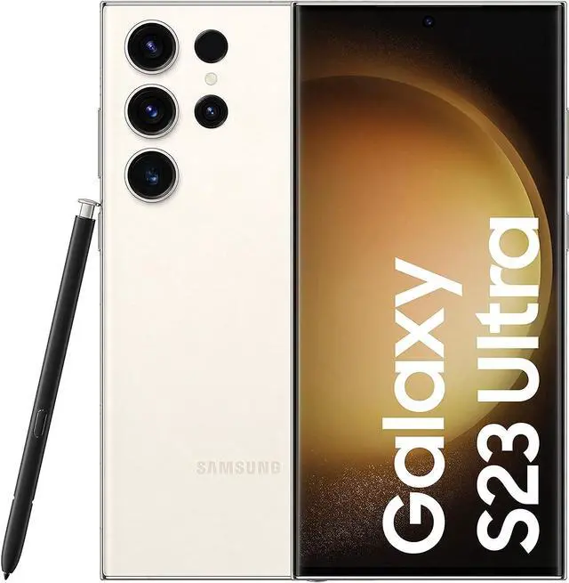 Main image of SAMSUNG Galaxy S23 Ultra 5G SM-S918B/DS 512GB 12GB RAM, 200 MP Camera, Factory Unlocked  Cream