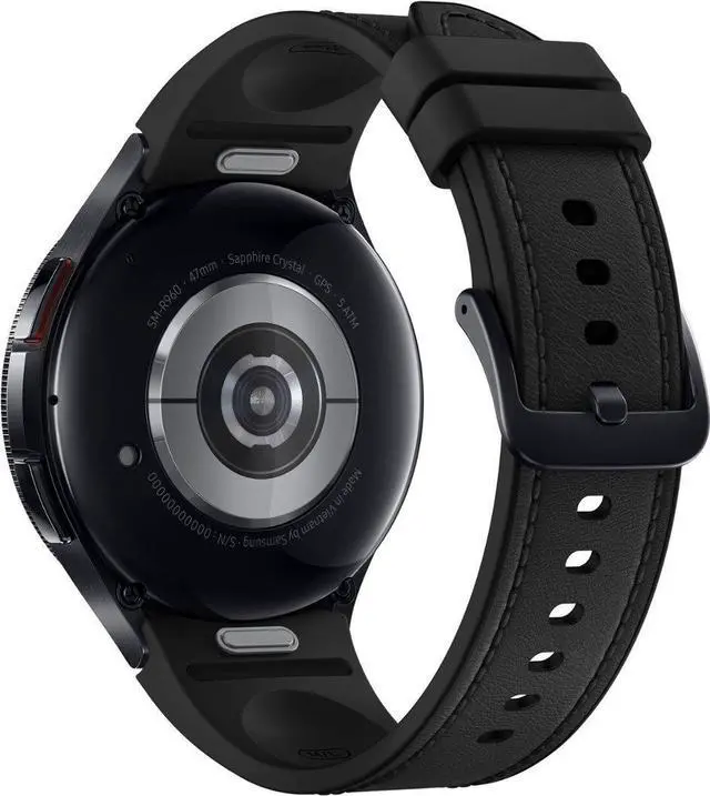 Alt view image 3 of 6 - Samsung Galaxy Watch 6 Classic 47mm Stainless-Steel Smartwatch w/ Fitness Tracker, Heart Monitor, BIA Sensor, Bluetooth  Black