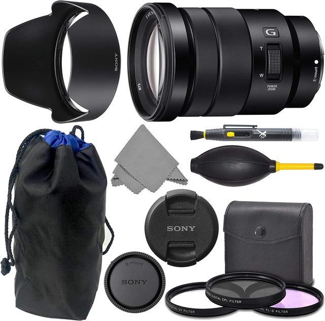 Sony E 18-105mm f4 SELP18105G: Sony E PZ 18-105mm f/4 G OSS Lens + AOM Pro  Kit Combo Bundle - International Version (1 Year AOM Warranty)