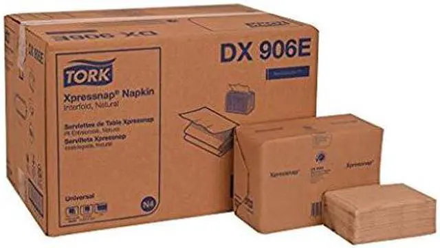 Main image of Tork DX906E Universal Xpressnap Interfold Single-Ply Dispenser Napkin, Natural