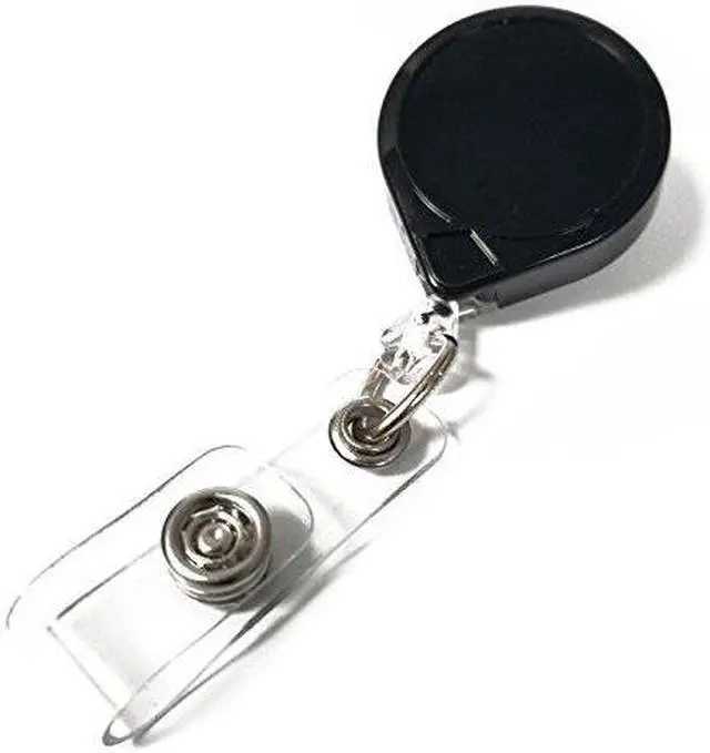 Main image of KEY-BAK 0057-005 Blk MiniBak ID Vinyl Strap Standard Clip