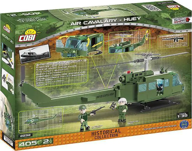 Main image of COBI Small Army Air Cavalry - Huey Vietnam Helicopter Building Block Set # 2232